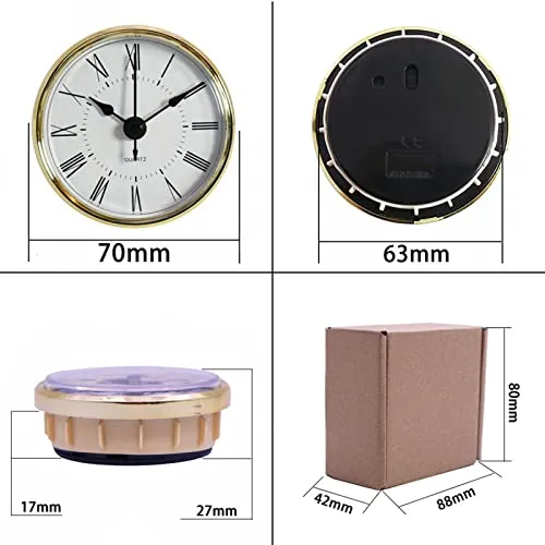 THE STYLE SUTRA 70mm Insert Clock Movement Quartz Battery Fit Up Bedroom Roman Numerals|Clock for Home|Wall Clock|Clock for Wall