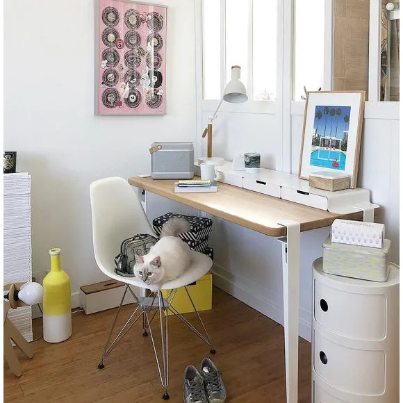 TIPTOE MONOCHROME Desk - Cloudy White - 120x60cm