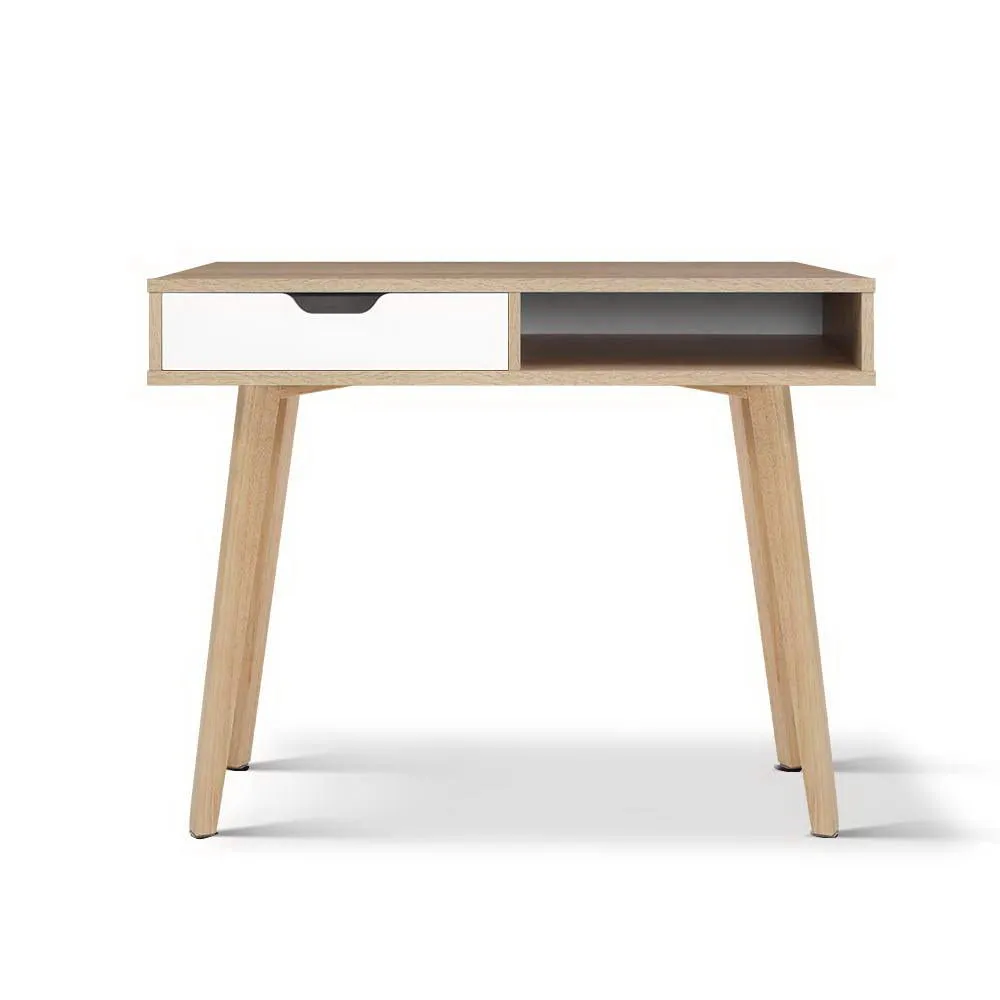 Two Drawer Wood Computer Desk