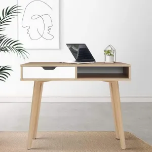 Two Drawer Wood Computer Desk