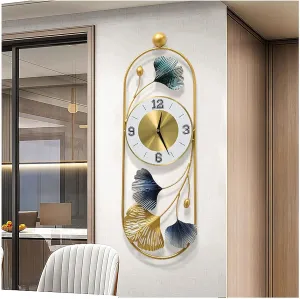 ULTRA SHINE HOME DECOR 3D Art Modern Design Wrought Iron, Metal Wall Clock, Handmade for Home Decoration, Bedroom, Living Room, Hotel & Restaurant Decor (24 * 8 Inches)