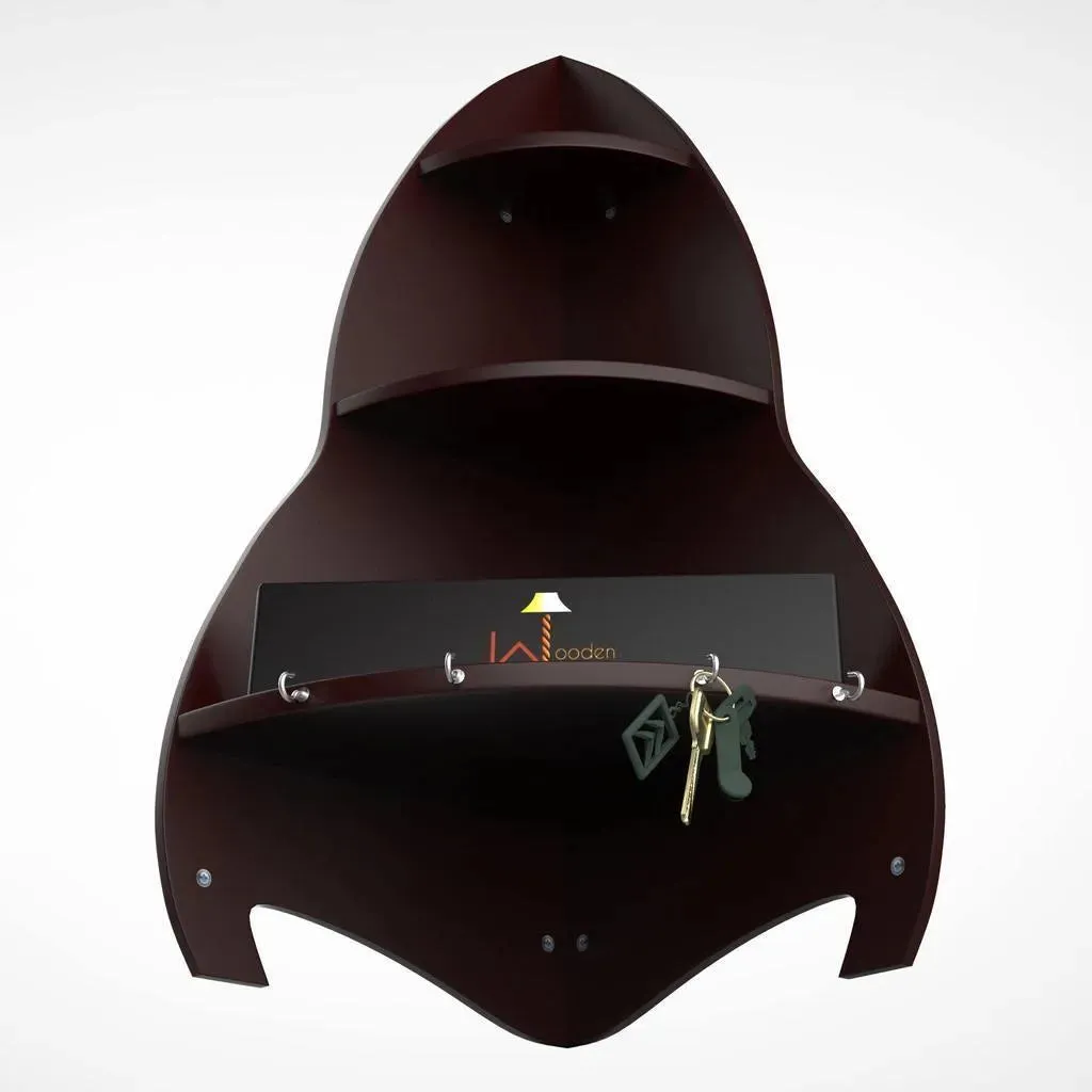 Unicus Rocket Shaped Large Corner Wall Shelf