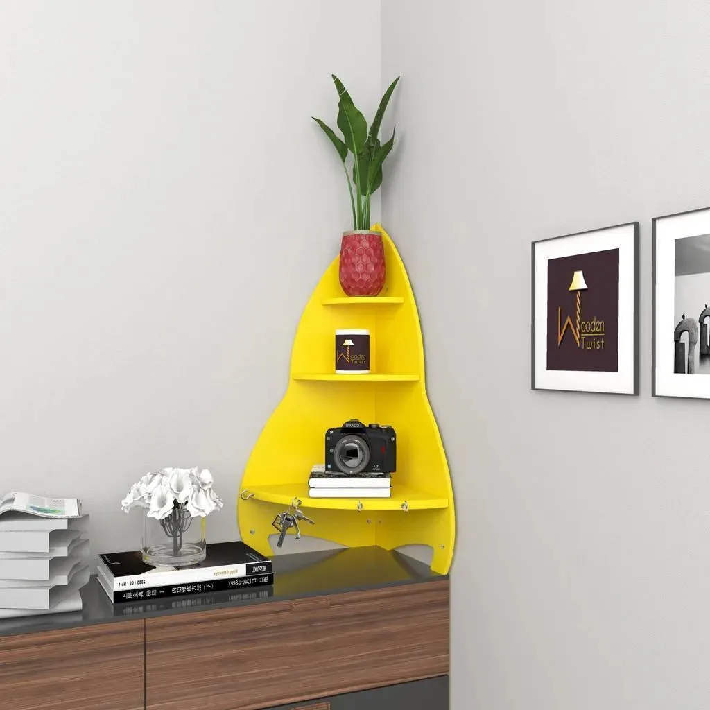 Unicus Rocket Shaped Large Corner Wall Shelf