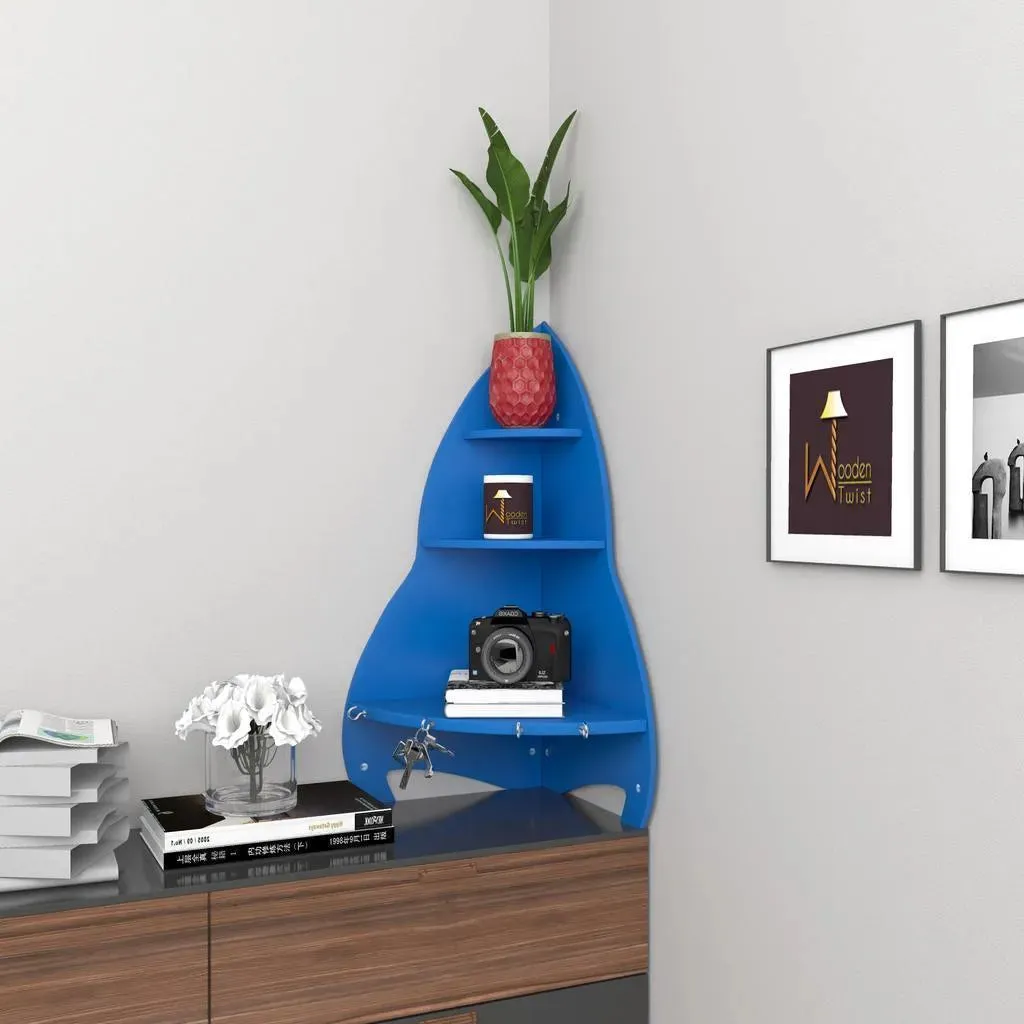 Unicus Rocket Shaped Large Corner Wall Shelf