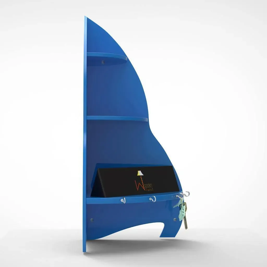 Unicus Rocket Shaped Large Corner Wall Shelf