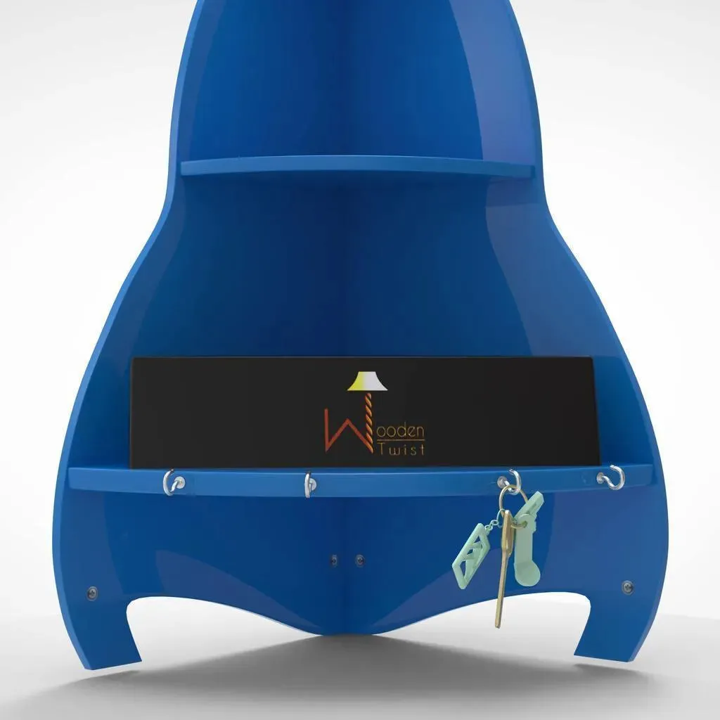 Unicus Rocket Shaped Large Corner Wall Shelf