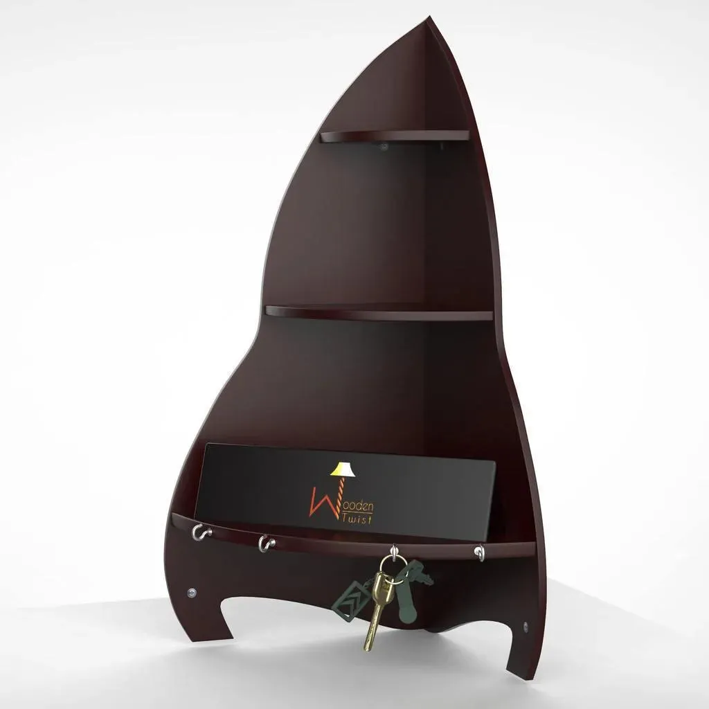 Unicus Rocket Shaped Large Corner Wall Shelf