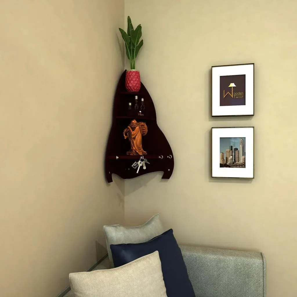Unicus Rocket Shaped Large Corner Wall Shelf