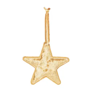 Velvet Splendor Gold Star Ornament