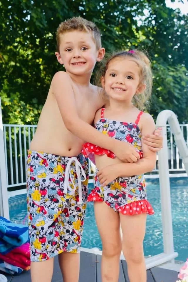 Vintage Mouse Knee Length Board Shorts