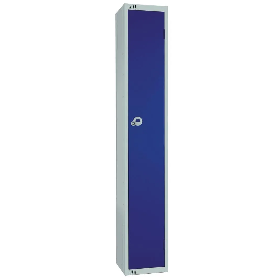 W944-PS Elite Single Door Padlock Locker with Sloping Top Blue
