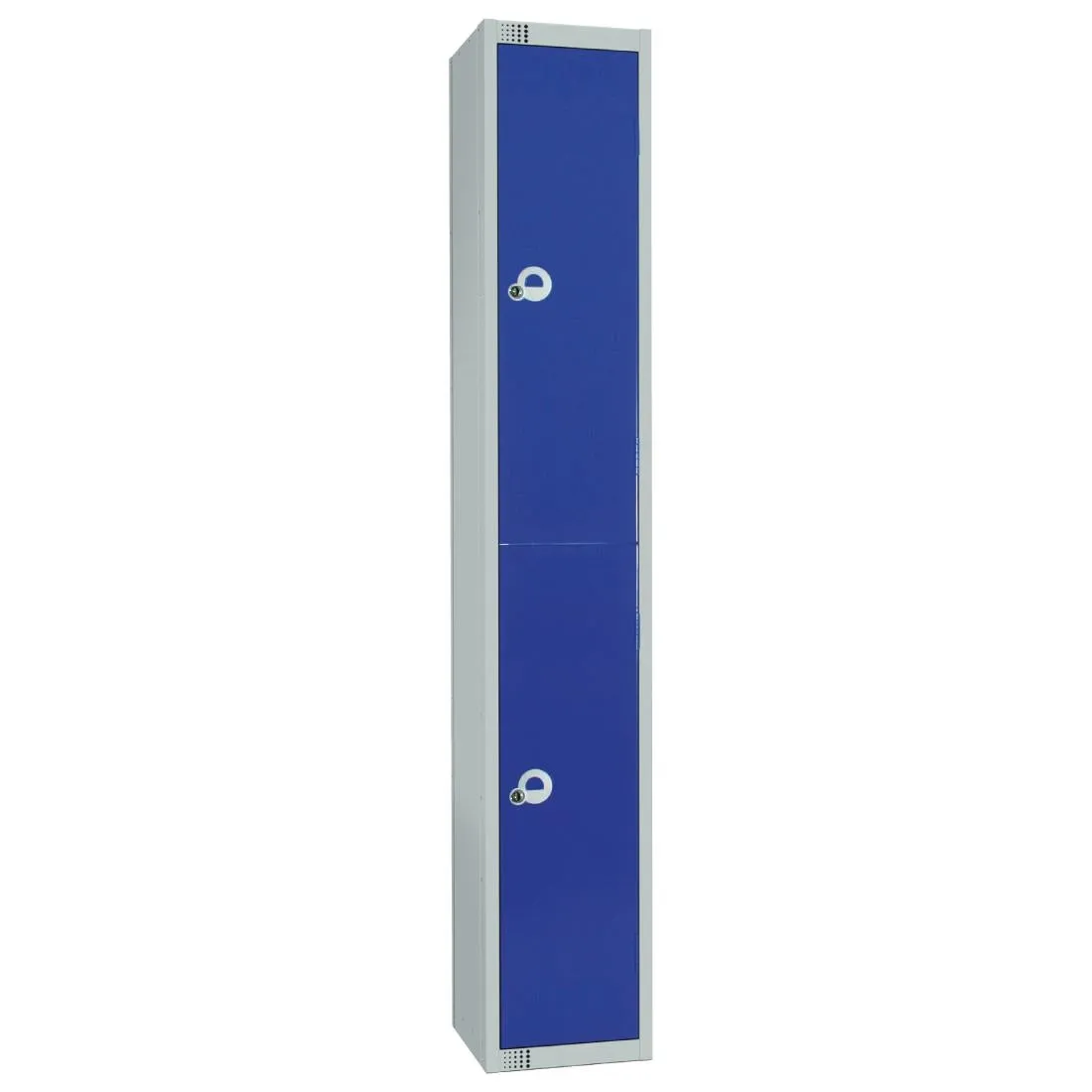 W945-PS Elite Double Door Padlock Locker with Sloping Top Blue