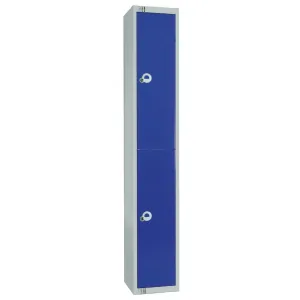 W945-PS Elite Double Door Padlock Locker with Sloping Top Blue