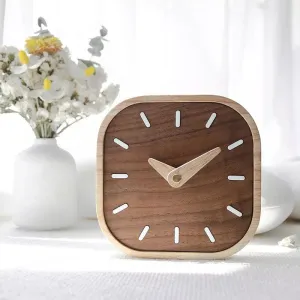 Walnut Wonder Desk Clock