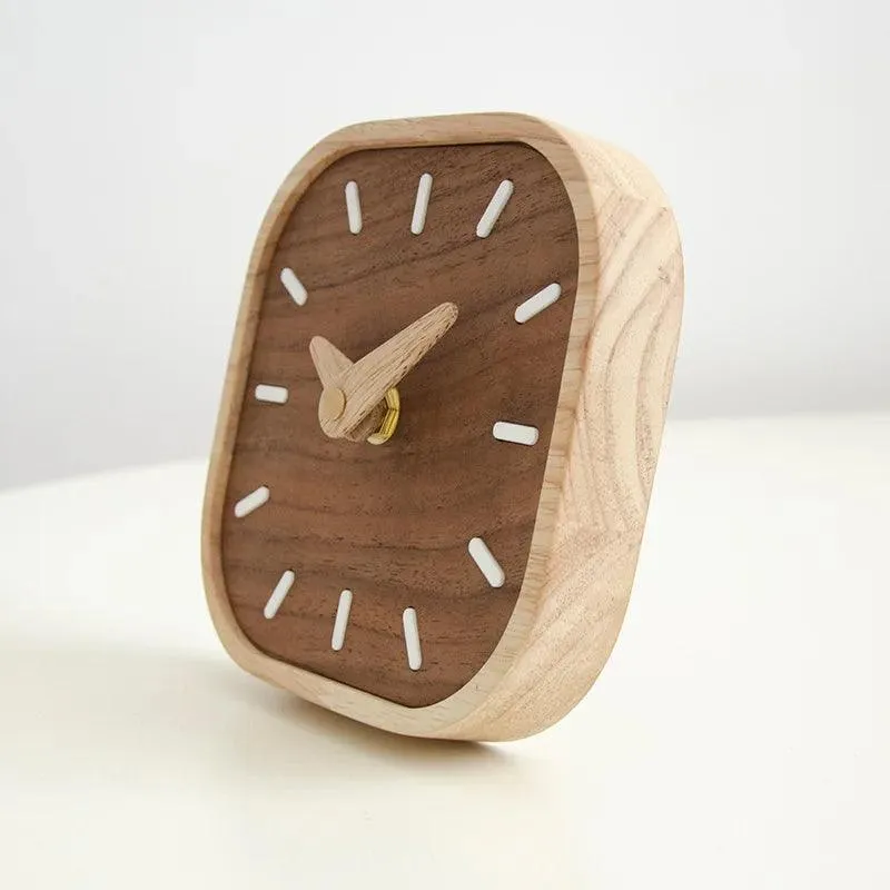 Walnut Wonder Desk Clock
