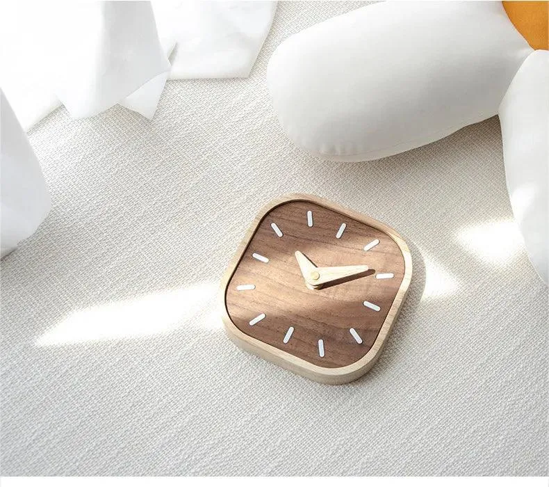 Walnut Wonder Desk Clock