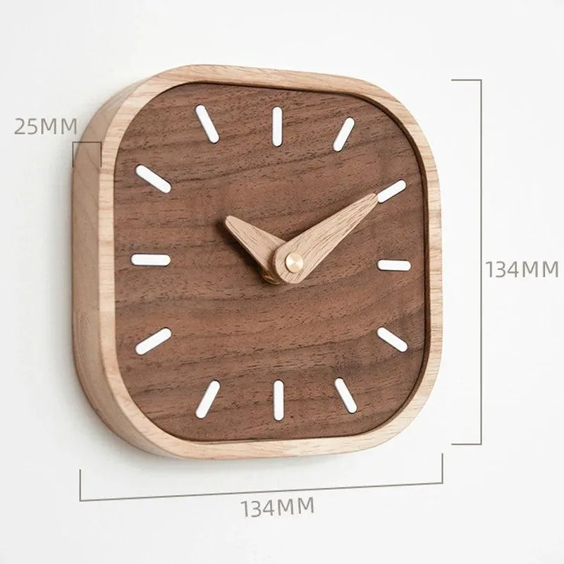 Walnut Wonder Desk Clock