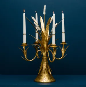 WHEAT 4- CUP CANDELABRA