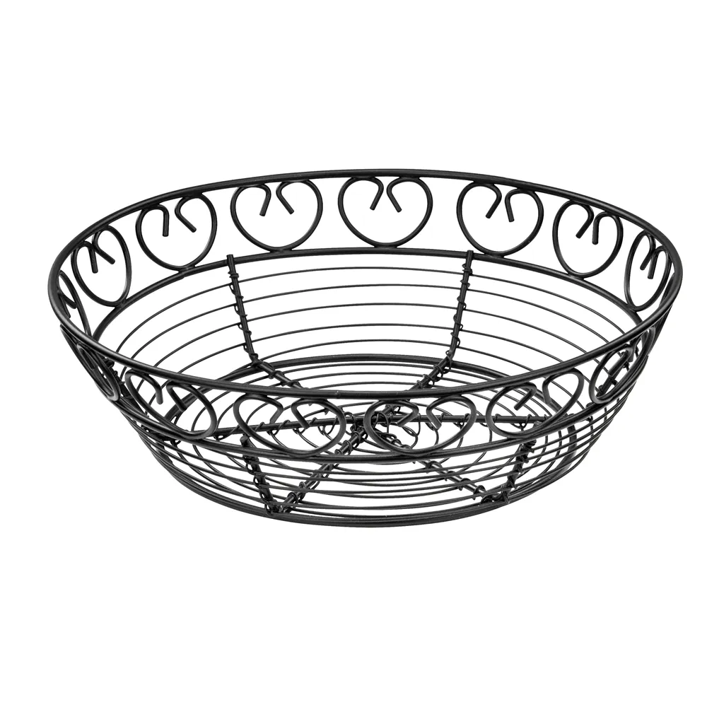 Winco WBKG10R Round Wire Bread and Fruit Basket 10 Inch | Denson CFE
