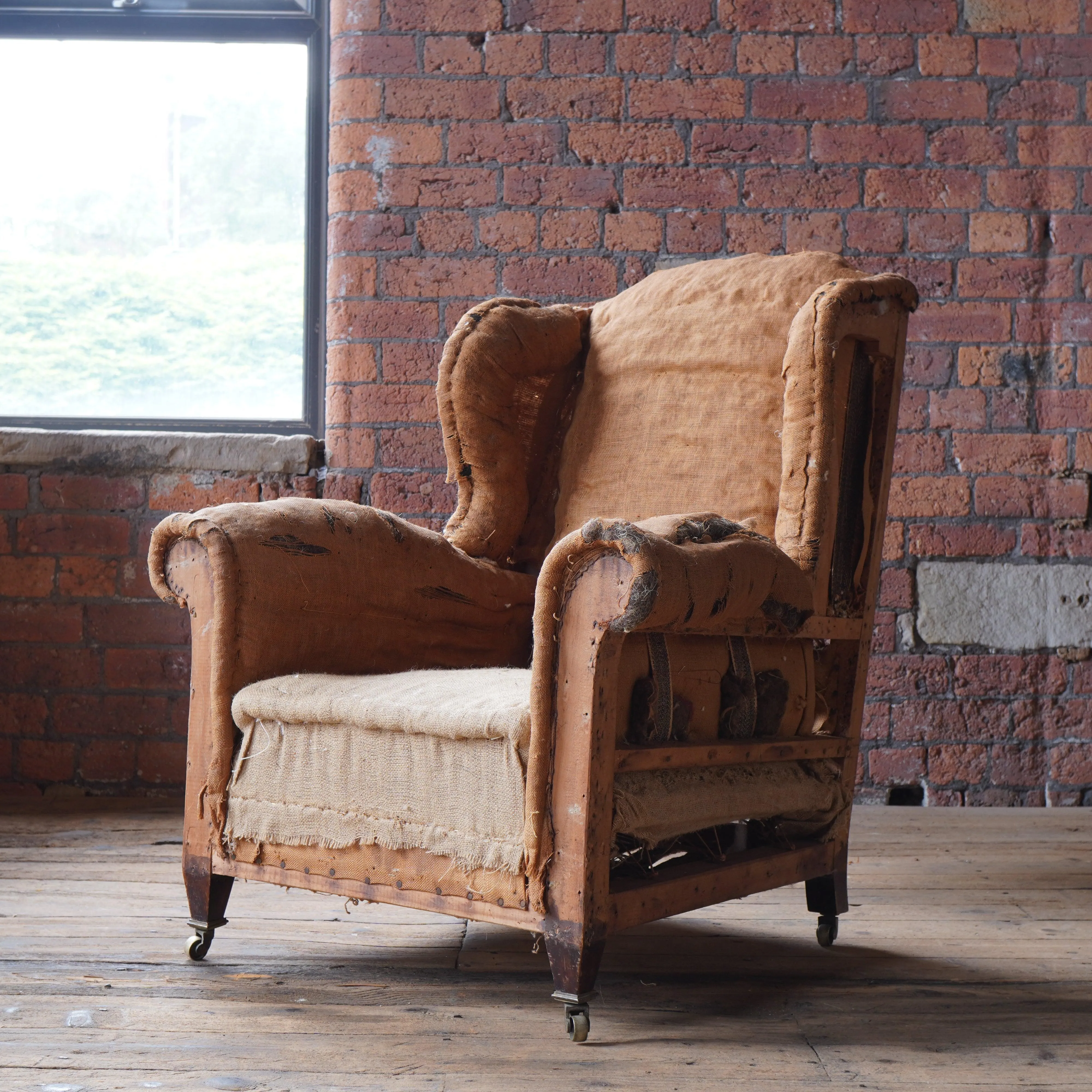 Wingback Armchair attributed to Howard and sons