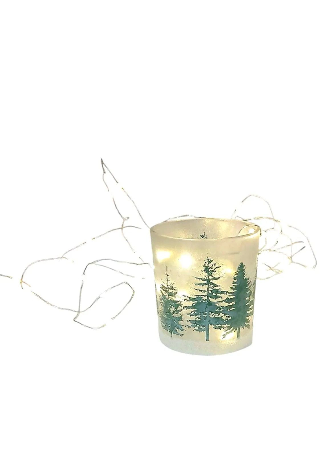 Winter Forest Frosted Candleholders | 6 Sizes
