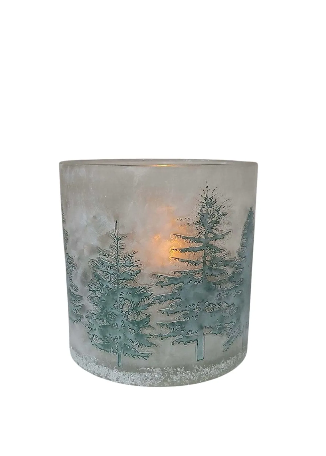 Winter Forest Frosted Candleholders | 6 Sizes