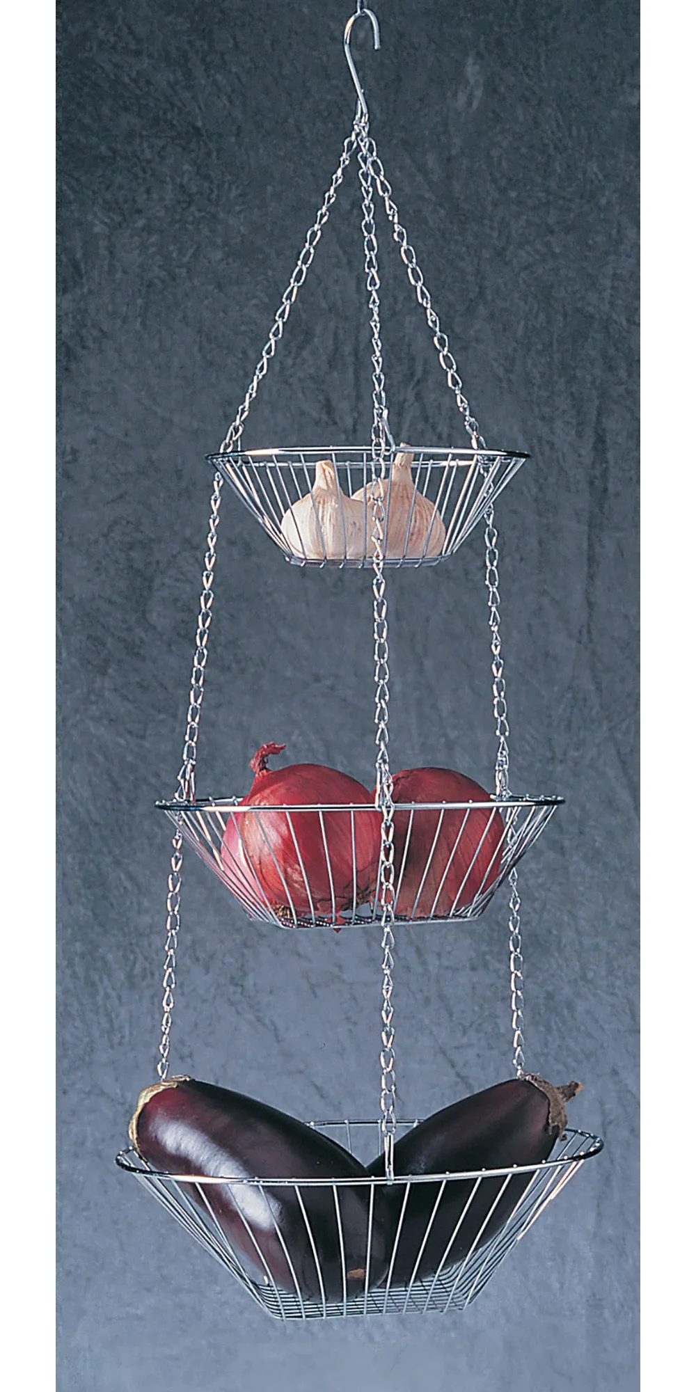 Wire Hanging Basket - Chrome