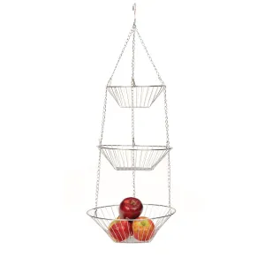 Wire Hanging Basket - Chrome
