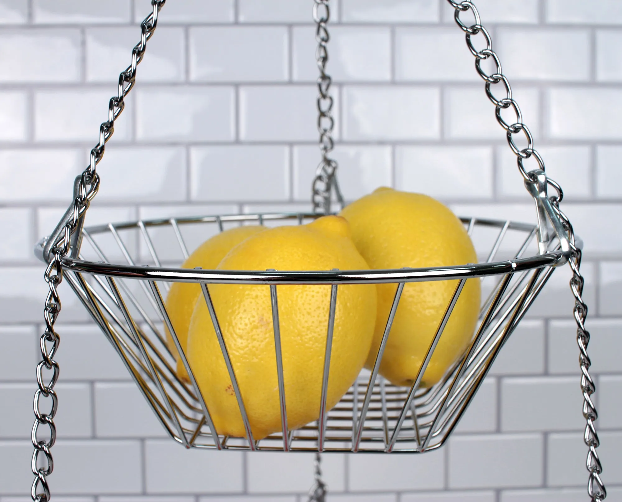 Wire Hanging Basket - Chrome