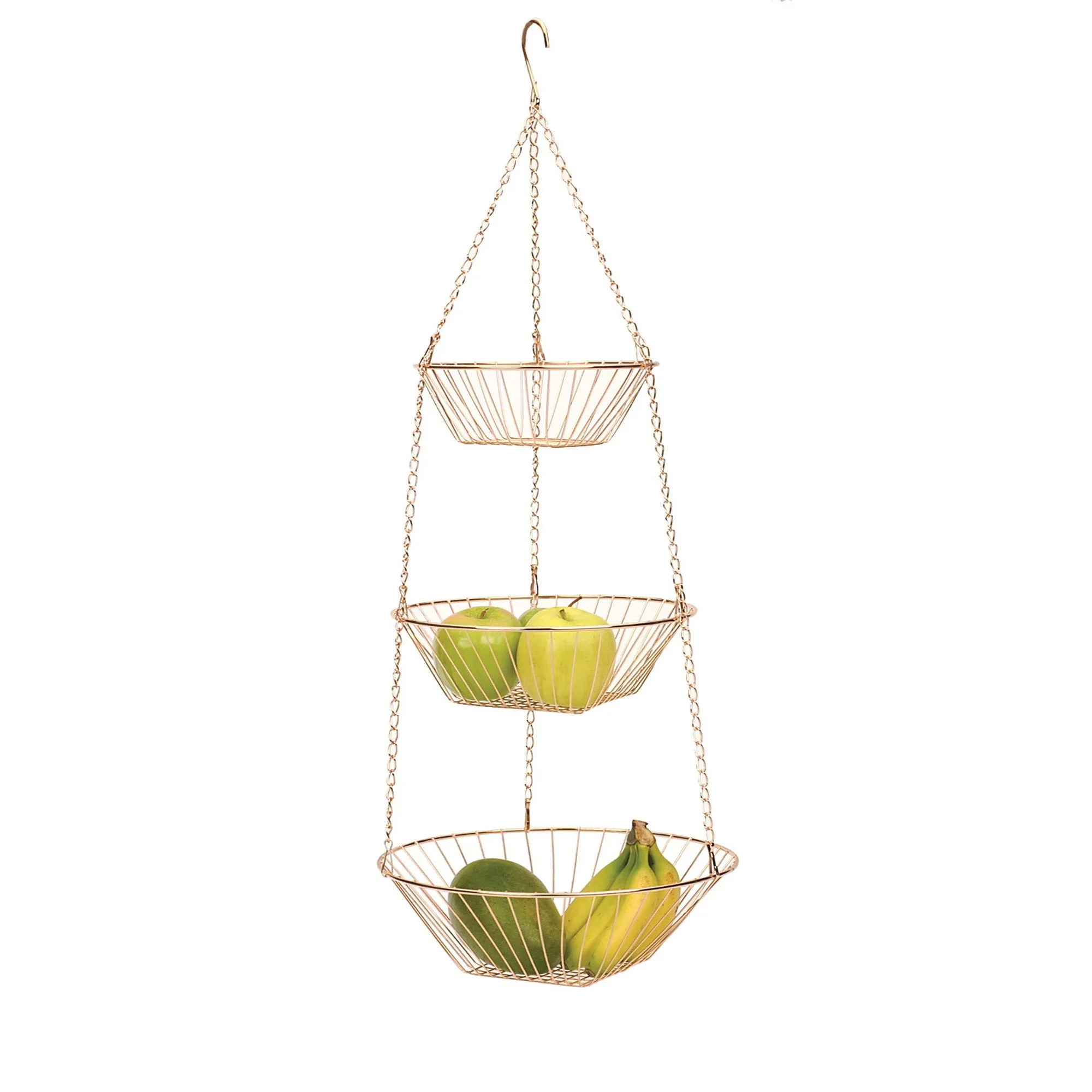 Wire Hanging Basket - Copper