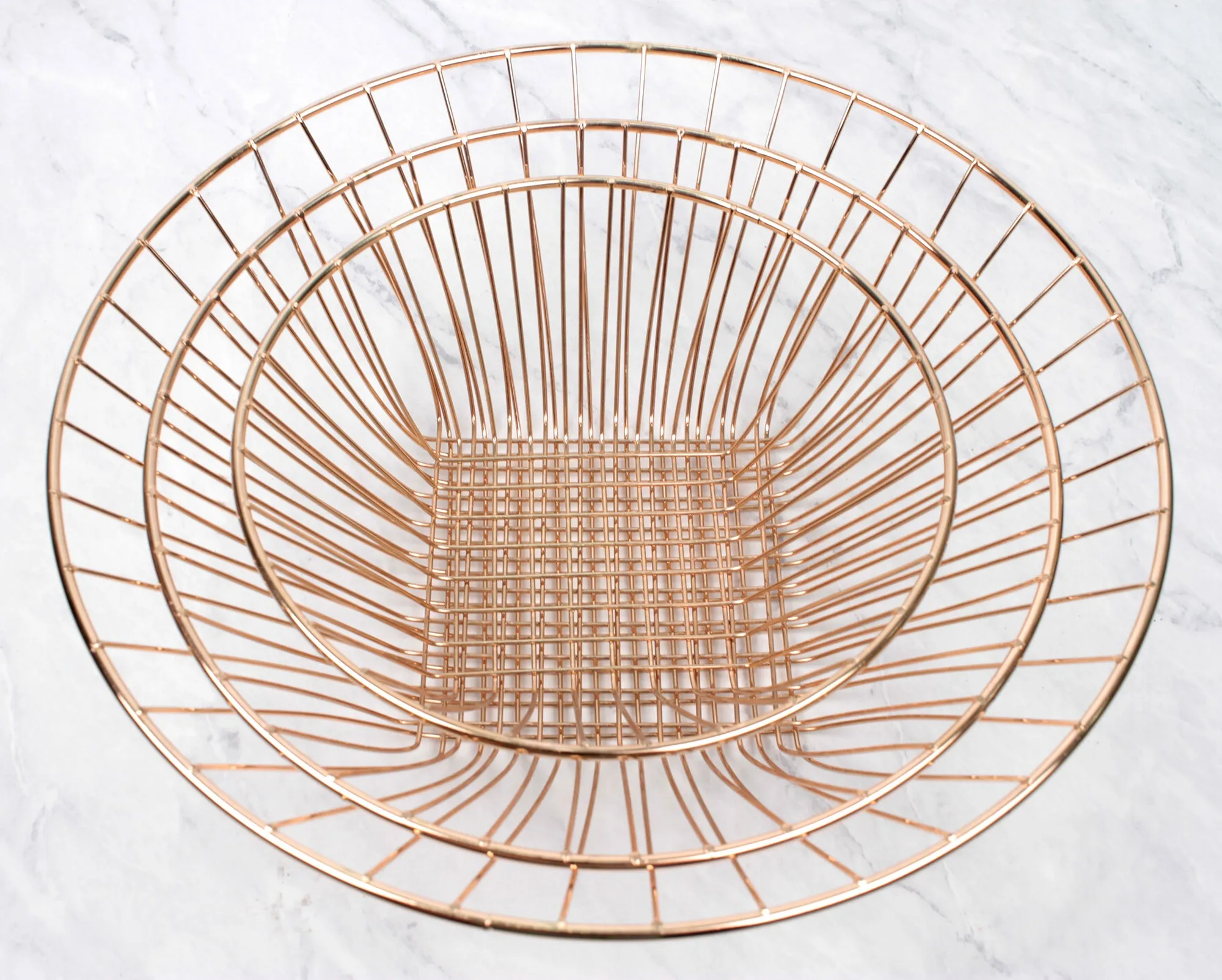 Wire Hanging Basket - Copper