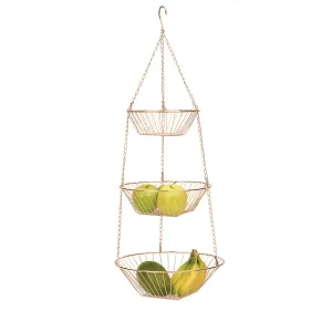 Wire Hanging Basket - Copper