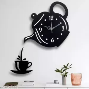 WOODEN KETTLE CLOCK