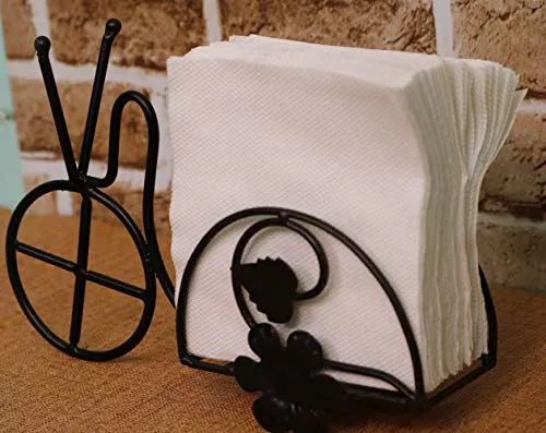 Worthy Shoppee Beautiful Design 1 Compartments Tissue Box & Napkin Holder Rickshaw Design