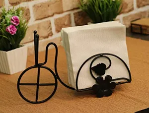 Worthy Shoppee Beautiful Design 1 Compartments Tissue Box & Napkin Holder Rickshaw Design